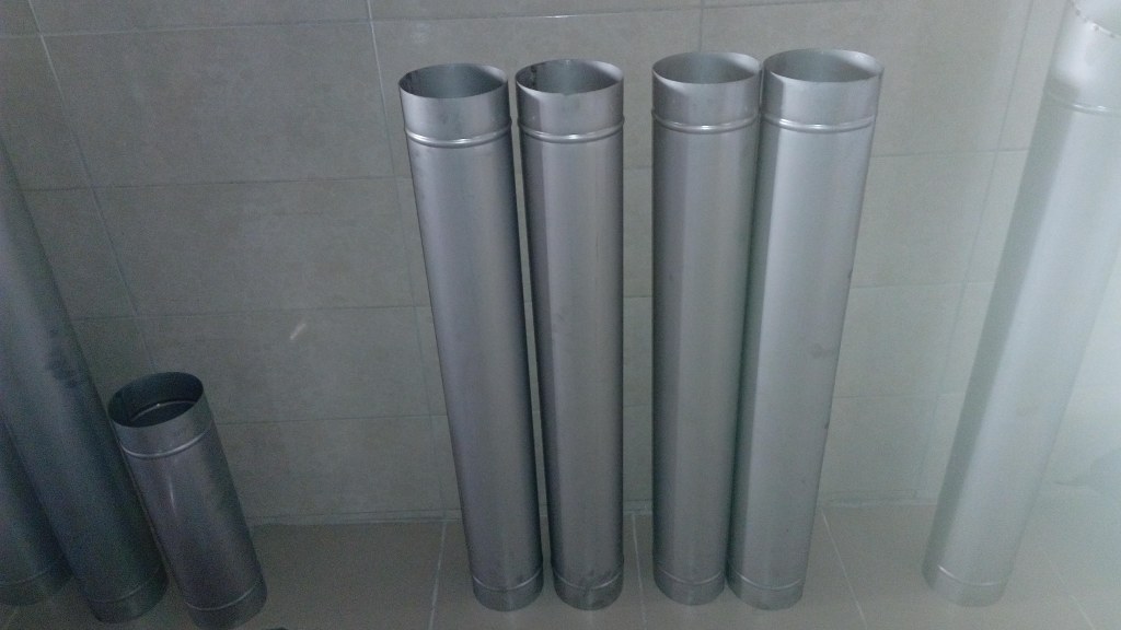 Krom Çelik Galvaniz Havalandirma Boruları 